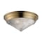 Maxim Lighting Hargreaves 3-Light Flush Mount, Natural Aged Brass 10399PRNAB - alternate 1
